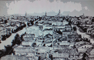 Вид старого Саратова. Слева - Немецкая улица