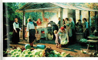 Я.Вебер. Варка арбузного мёда. 1937
